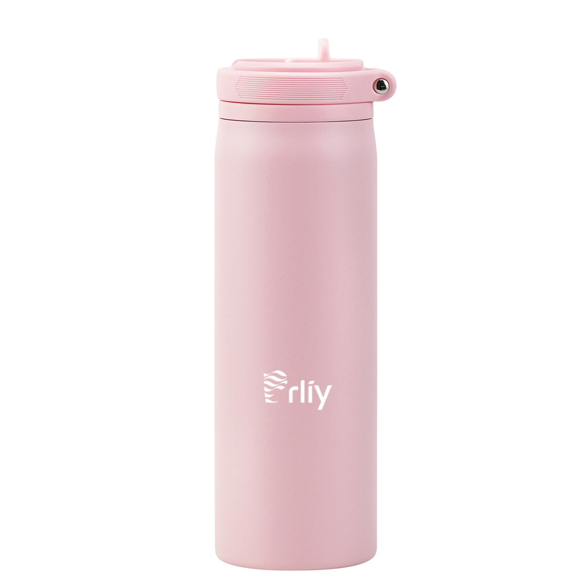 24oz insulated straw water bottle with LoopFlow™ lid