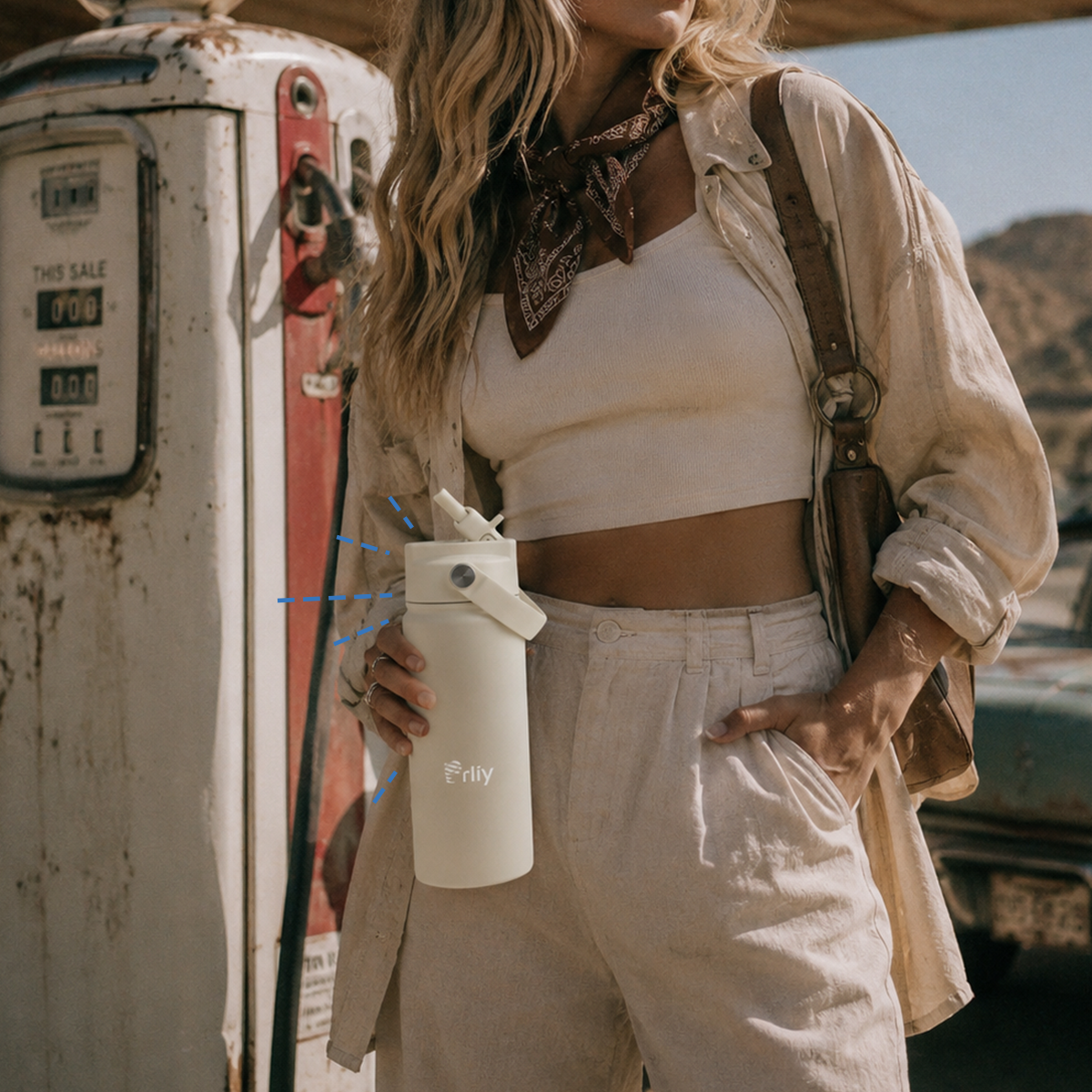18oz Insulated Straw Water Bottle for Travel and Commuting