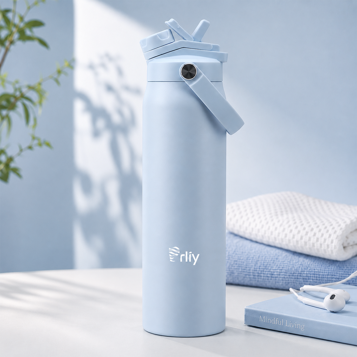 304 Stainless Steel 32oz Water Bottle with Powder-Coated Finish