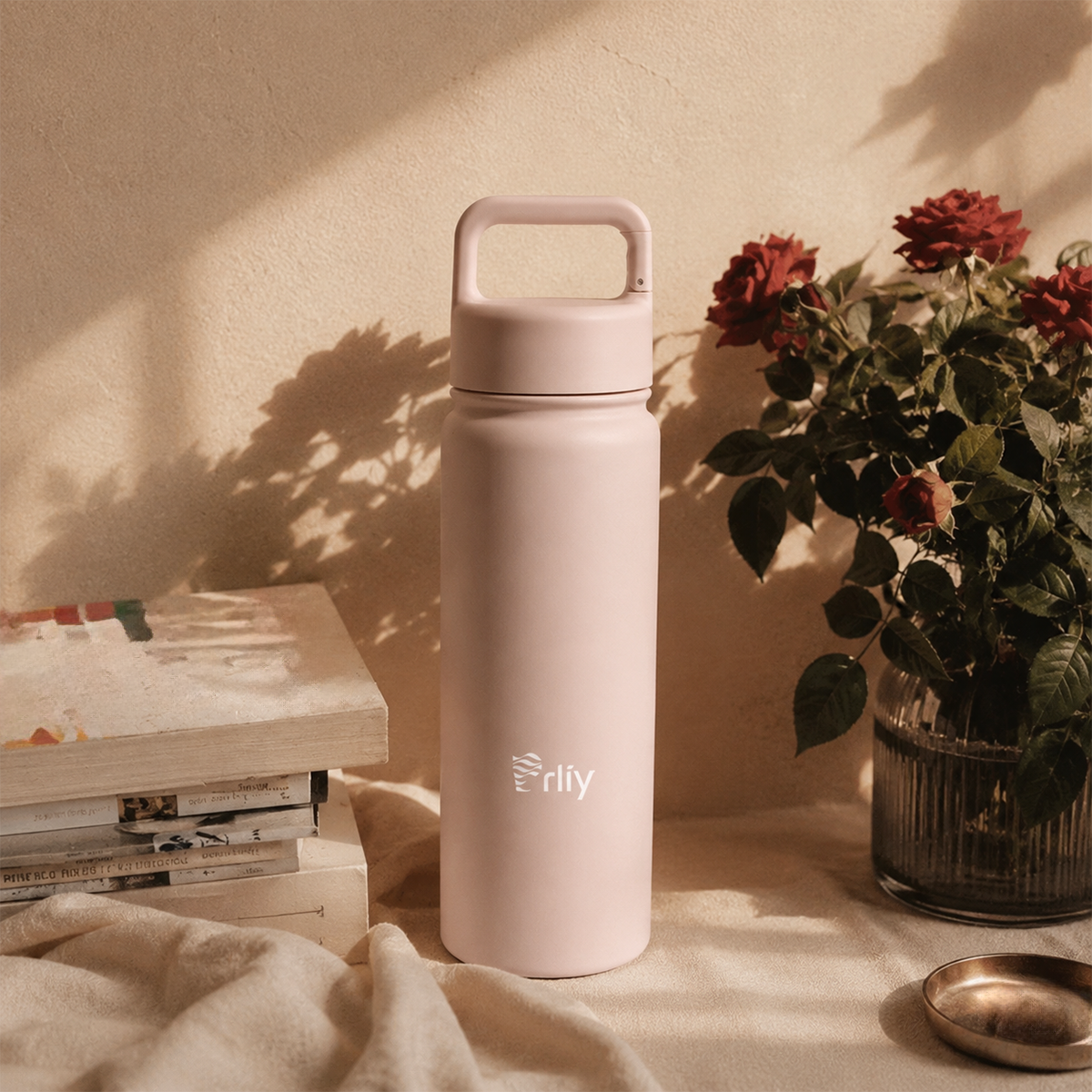 304 Stainless Steel Water Bottle with Powder-Coated Finish
