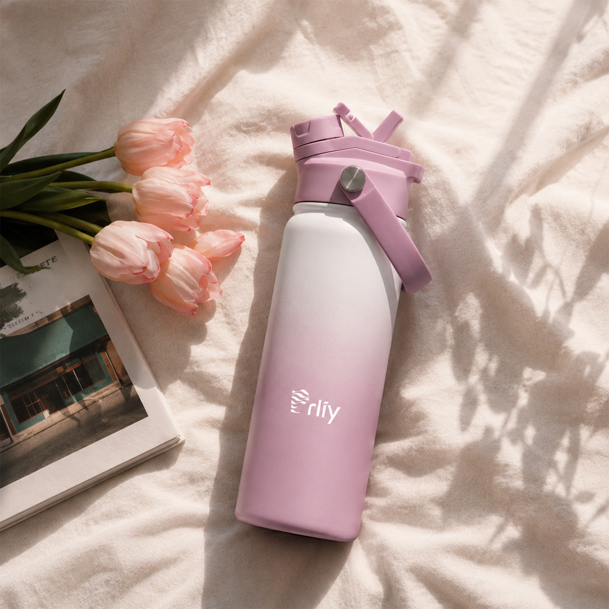 304 Stainless Steel Water Bottle with Powder-Coated Finish