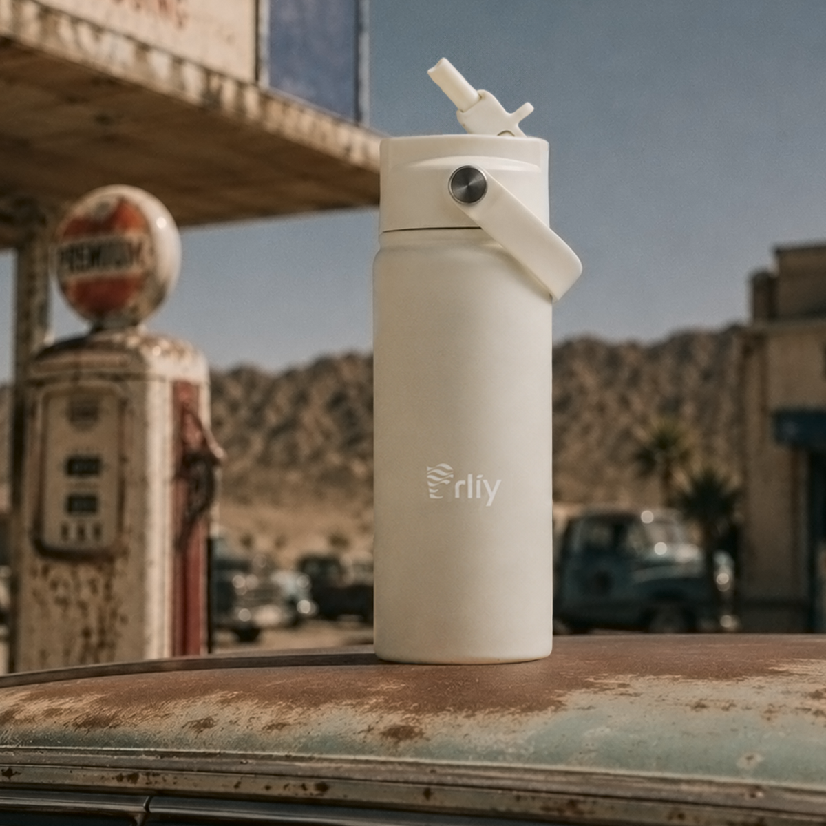 304 Stainless Steel Water Bottle with Powder-Coated Finish