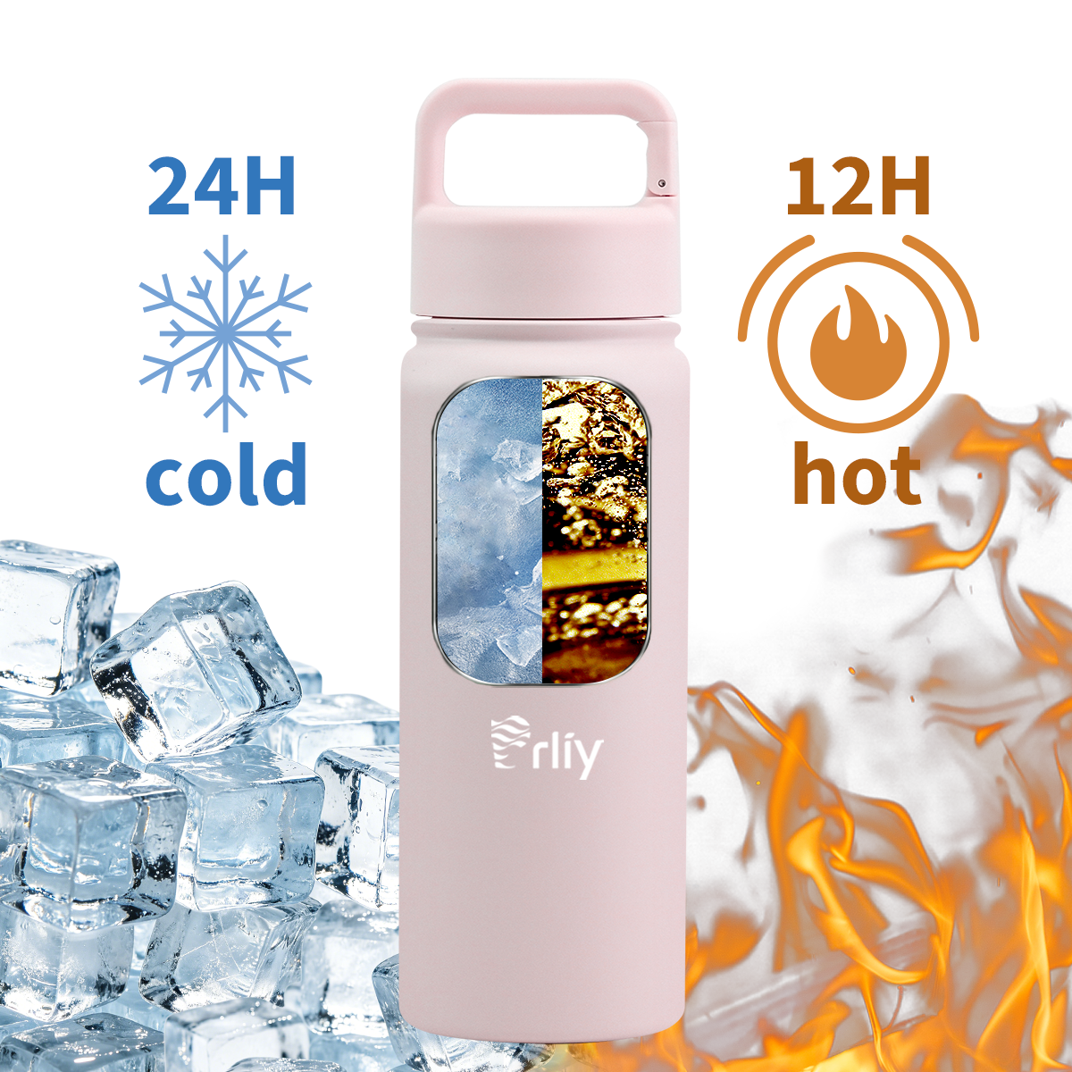 18oz Double Wall Vacuum Insulated Water Bottle