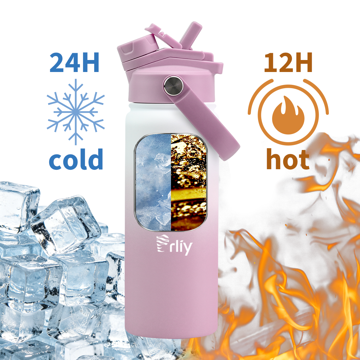 18oz Double Wall Vacuum Insulated Water Bottle