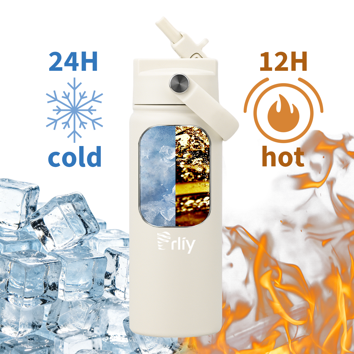 18oz Double Wall Vacuum Insulated Water Bottle
